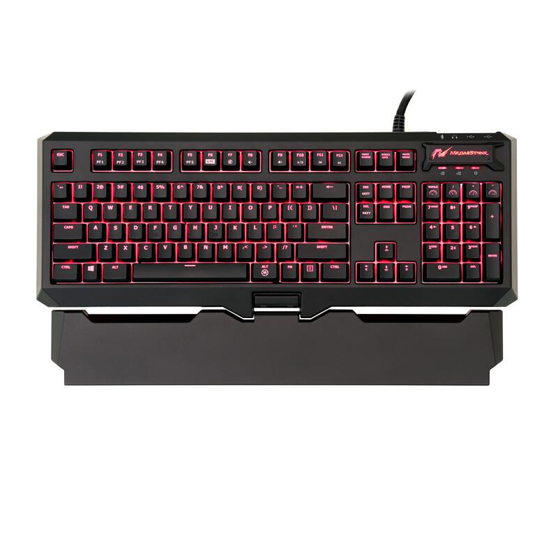 谜石(MEGA STONE)德国原厂樱桃（cherry） mx红轴幻刃系列HK10 单色红光机械键盘