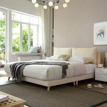 A家家具 可拆洗软靠床 (1.8米床)