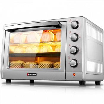 海氏（Hauswirt）电烤箱家用多功能烘焙40L双层门上下独立控温A40银色（需用券）