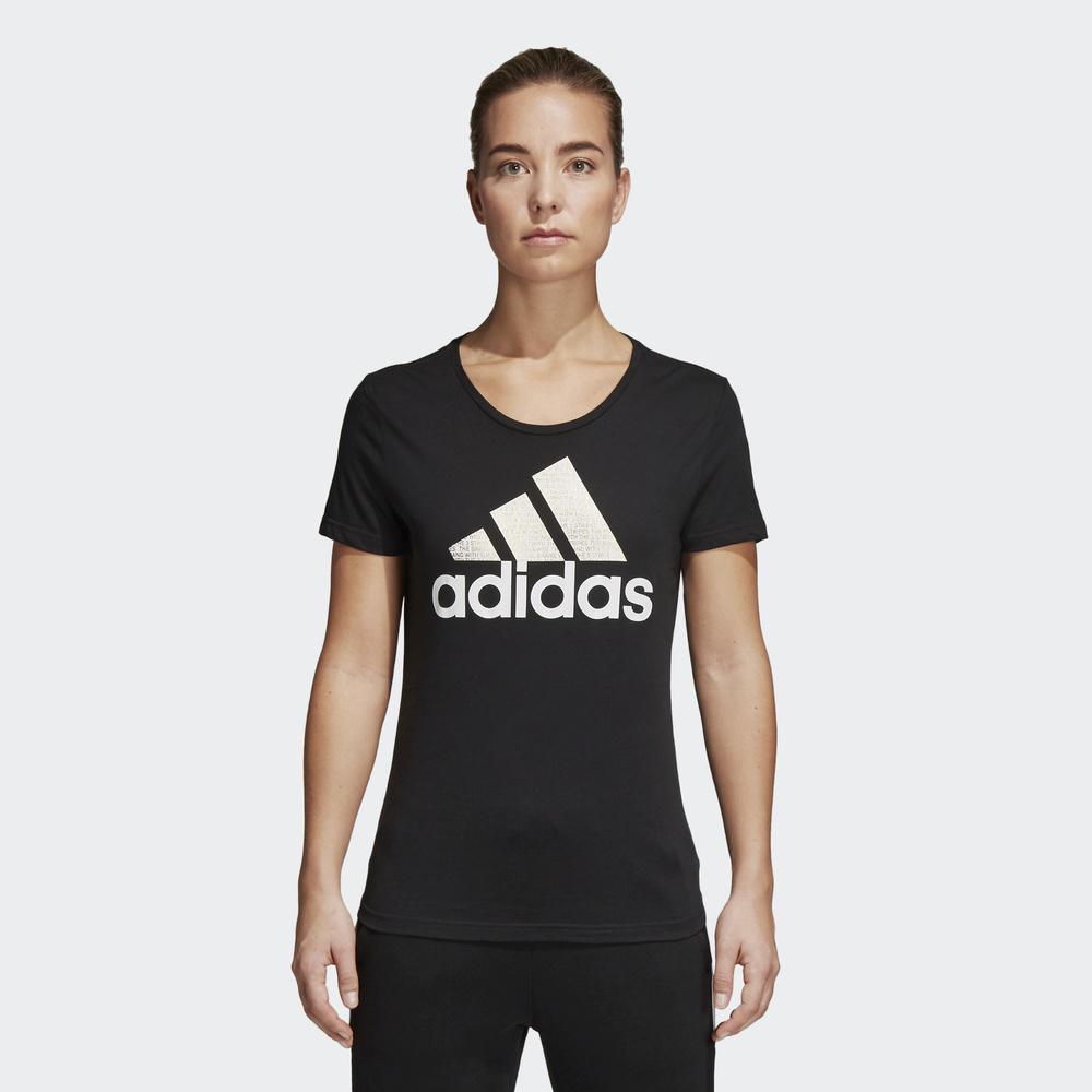 adidas阿迪达斯 FOIL TEXT BOS 女子短袖T恤