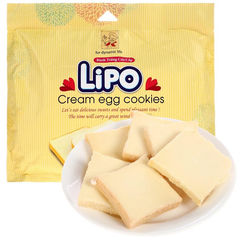 越南进口 Lipo 利葡 黄油味面包干300g *2件13.2元（合6.6元/件）