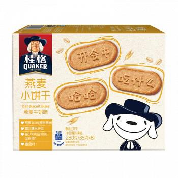 桂格 燕麦小饼干燕麦牛奶味280g*16件 +凑单品
