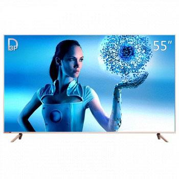 长虹（CHANGHONG）55D3P55英寸64位4K超高清HDR全金属轻薄智能平板LED液晶人工智能电视机（蔷薇金）3399元