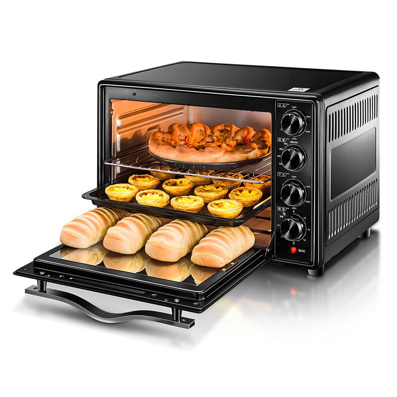 北美电器（ACA）电烤箱家用38升双层密封玻璃门热风循环低温发酵ATO-HY386379元