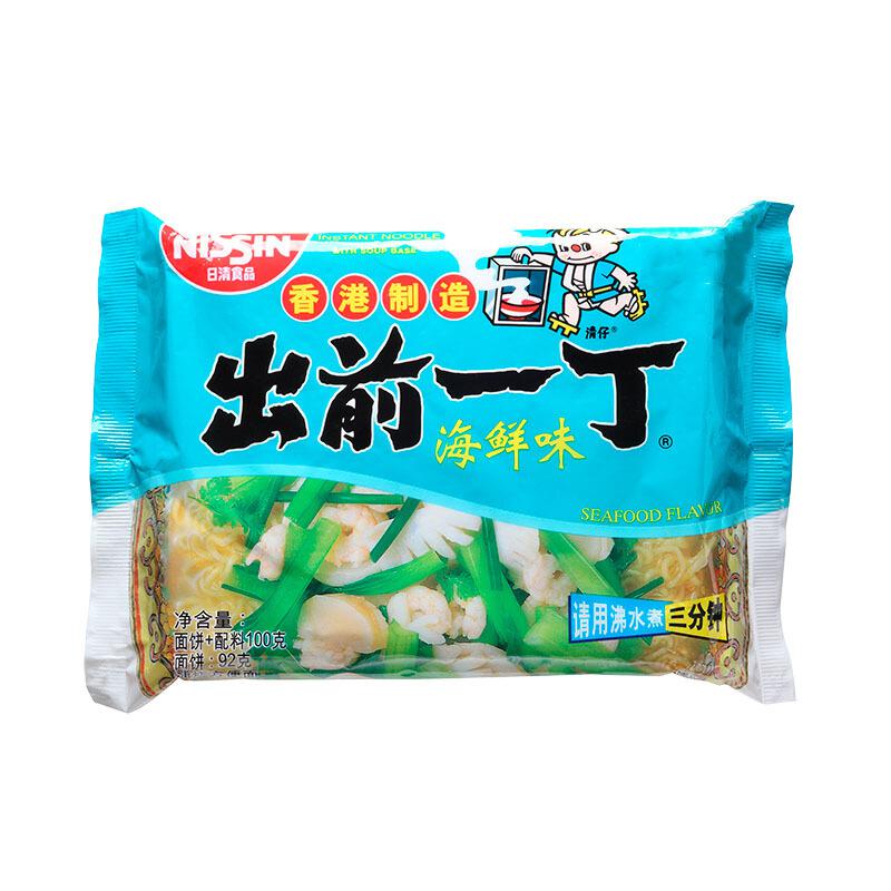 中国香港 出前一丁（NISSIN）方便面 海鲜味 100g3.99元