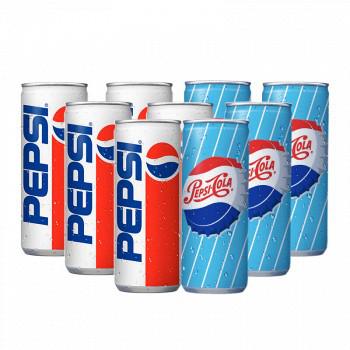 Pepsi cola百事可乐 60/90年代纪念版可乐汽水饮料250ml*9罐*10件