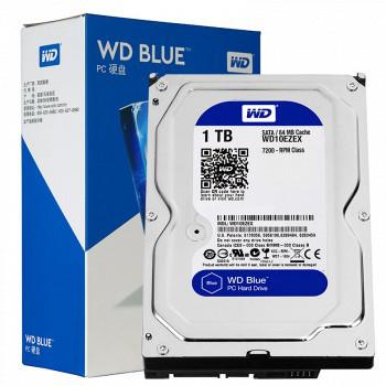西部数据（WD） WD10EZEX 蓝盘 1TB 台式机硬盘 7200转64M