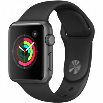 Apple Watch Sport Series 1智能手表（38毫米深空灰色铝金属表壳搭配黑色运动型表带 MP022CH/A）