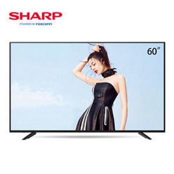 历史低价： SHARP 夏普 LCD-60SU465A 60英寸4K液晶电视